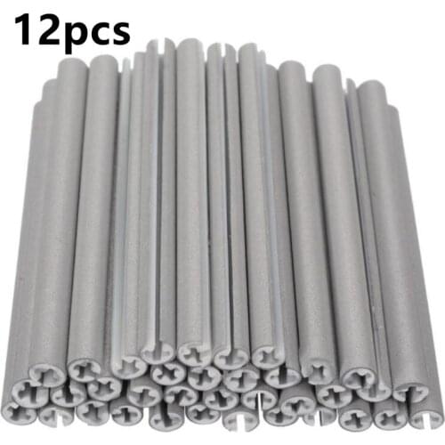 New 12pcs Bicycle Mount Clip Tube Warning Reflective Strip Dead Speed Spoke Reflective Strip Bicycle Wheels Reflective Strip