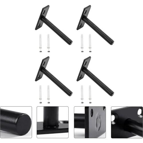 4 Set Iron Shelf Bracket Fastener Bracket Support Wall Mounted Shelf Brackets