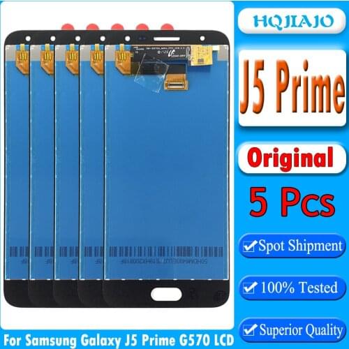 5PCS Original LCD Screen For Samsung Galaxy J5 Prime J5P G570 Touch Screen Digitizer LCD Display For Samsung J5 Prime J5P G570