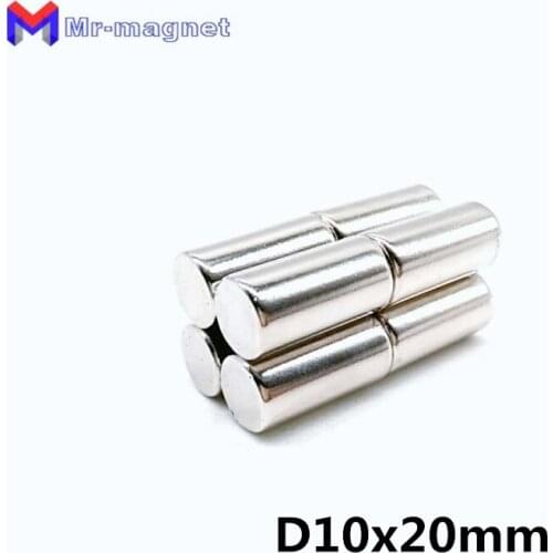 50pcs 10x20 magnet 10x20mm Super strong sticking neo neodymium D10x20 magnets N35 D10x20mm, 10*20 permanent magnet 10*20mm