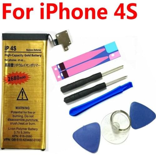 1pcs 100% High Quality Battery with tools Replacement For iPhone 4S Mobile phone + Tracking Code