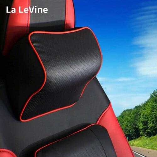 Car Neck Pillows Seat Head Neck Rest Massage Auto Pillow Space Memory Cotton Headrest Vehicular Pillow Seat Headrest Accessories