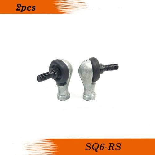 Free shipping 2 pcs SQ6RS M6X1.0 female metric threaded Winding Ball Joint right hand tie rod end bearing SQ6 RS