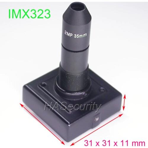Block cam 31x31x11 mm AHD-H (1080P) / CVBS (D1) 1/2.9" Sony Exmor IMX323 CMOS + NVP2441 CCTV camera module (UTC control)