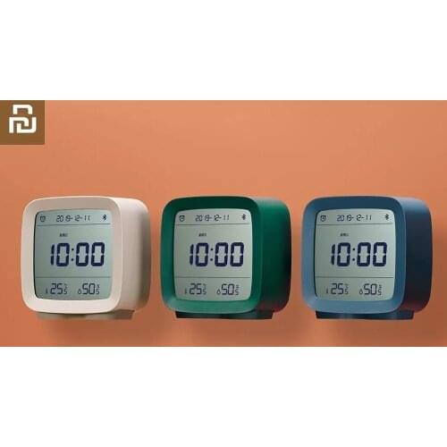 Youpin For Bluetooth Temperature Humidity Sensor Intelligent Multi-function Sensor Light Alarm Clock App Control