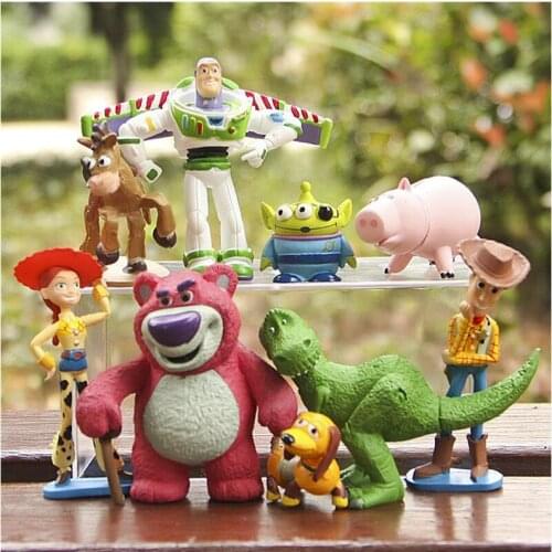 Disney Toy Story Full Collection Sheriff Woody Buzz Lightyear Jessie Hamm Rex Slinky Dog Mr Potato Head Doll Action Figures To
