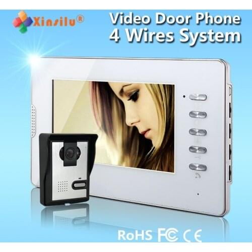 Home Security Video Door Phone Wired Door Phone Monitor 7Inch Screen For Hot Selling