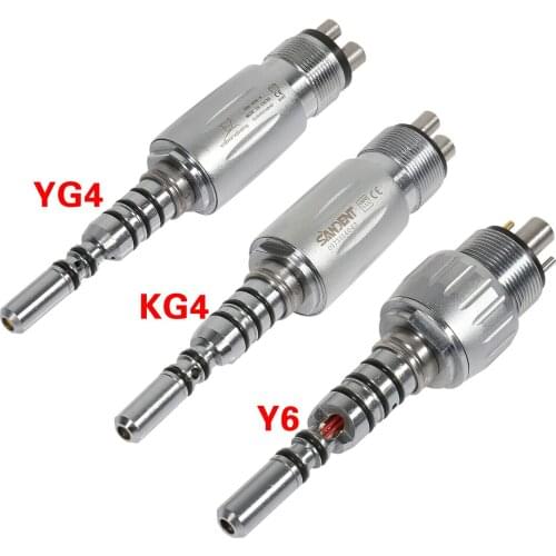 Kavo Style Dental LED Quick Coupler 4/6Hole for Fiber Optic High Speed Handpiece