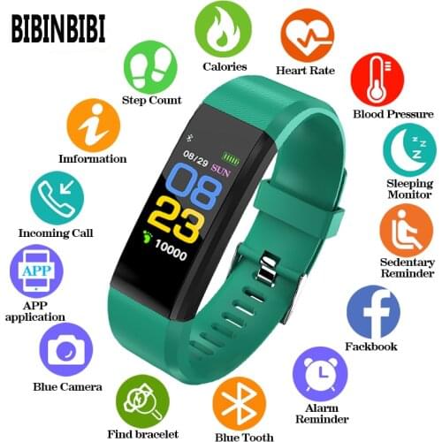 BIBINBIBI Fashion Women Men Smart Watch Kid Heart Rate Monitor Blood Pressure Fitness Tracker Smartwatch Watches for ios android
