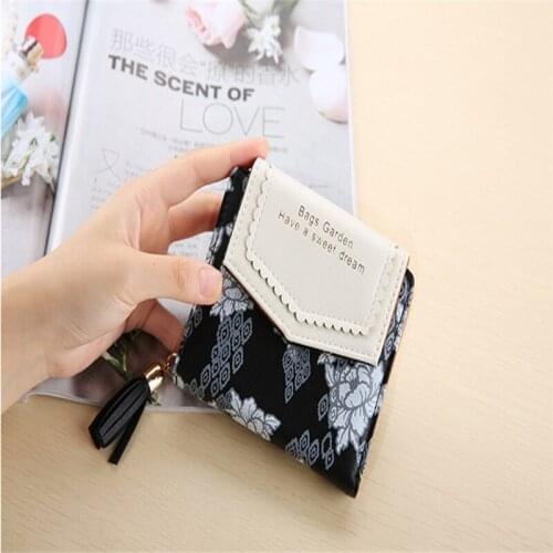 Fashion Women Short Wallet PU Leather Small Clutch Purse Card Holders Wallets