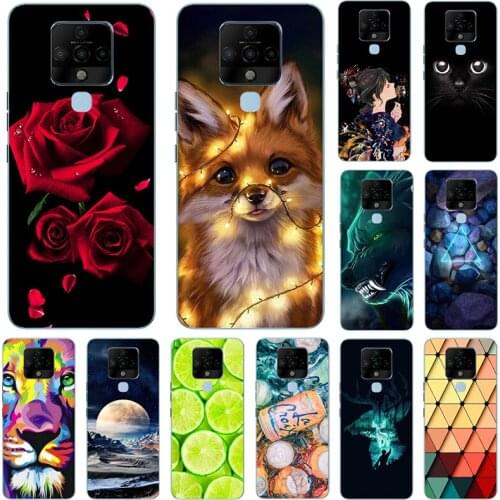 Cartoon Flower Painting Soft TPU Phone Case for Tecno Camon 15 (CD7) / Camon 15 Air (CD6) Camon15 16 Pro Premier 16S Cover