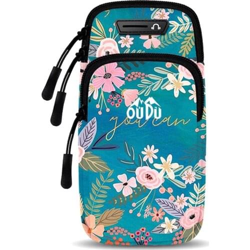 OUDU Outdoor Sports Armband Running Sports Armband Band Earphone Hole Sweatproof Running Arm Bag