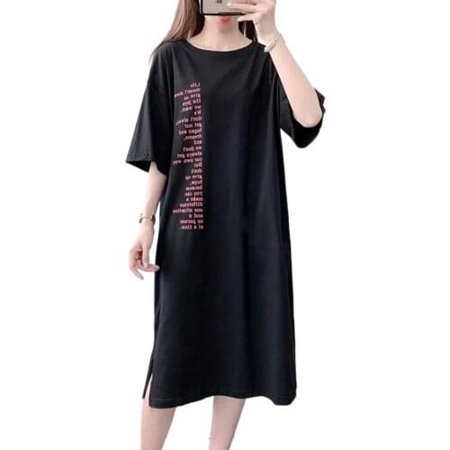 New arrival Knitted Cotton Womens Sleep Lounge Dress Big Girls Cute Sleepwear Nightgowns Sleepshirts Nightwear Shirts Homewear