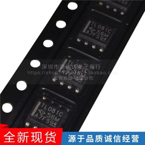 5PCS Original authentic TL081CDR SOIC-8 single-channel high-voltage slew rate JFET input operational amplifier