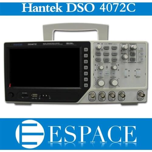 Hantek DSO4072C 2 Channel Digital Oscilloscope 1 Channel Arbitrary/Function Waveform Generator 70MHz 40K 1GS/s Free DHL