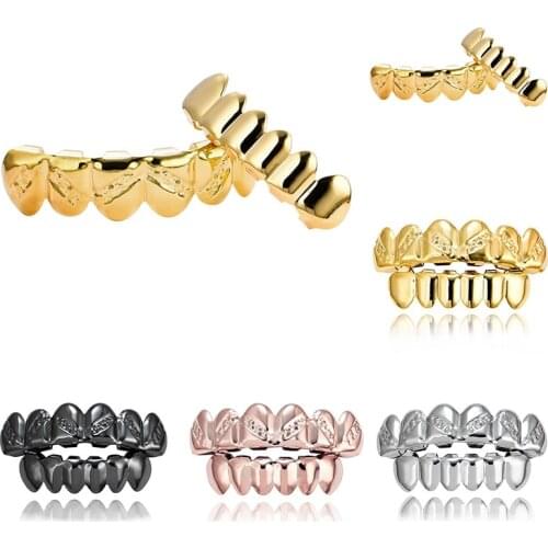 Unisex Braces Teeth Cover Teeth Decor For Hip Hop Men Grills Gold Teeth Punk Single Tooth Caps Hip Hop Rock Cosplay Jewelry