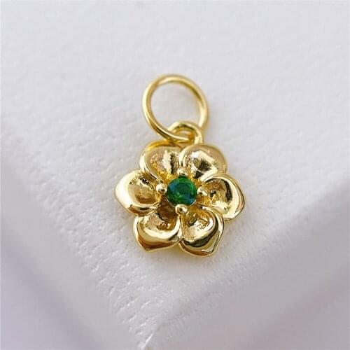 2PCS High Quality Cupronickel Real 18K Gold Plated Charms Pendants Jewelry Making Supplies Findings Accessories