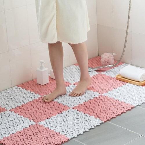 Anti-Slip Shower Bath Mat Massage Carpet Home Bathroom Toilet Cushion Cover