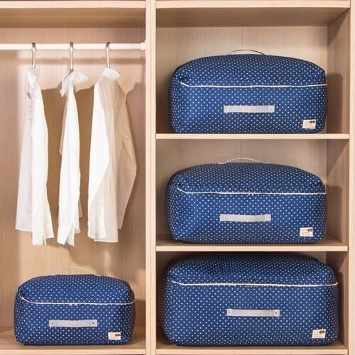 Large-capacity Quilt Storage Bag, Dust-proof and Moisture-proof Storage Bag, Fabric Clothing Storage Box, Desktop Storage Bag