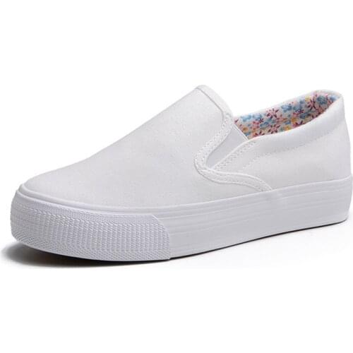 2021 New Ladies Canvas Shoes Flat Loafers Breathable Soft Bottom Old Cloth Shoes Low-top Casual Shoes T02 Sneakers Women