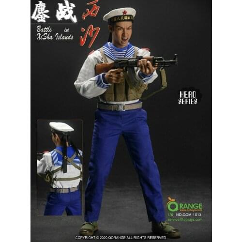IN stock QOTOYS 1/6 Scale QOM-1013A Battle In Xisha Islands Army Clothing Props Set Fit 12" Male Action Figure Body