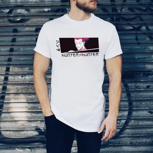 Hunter X Hunter Vintage anime Tshirt Men Fashion Funny Manga Gon Freecss Printed Tee Cartoon Kawaii O-neck Streetwear Male