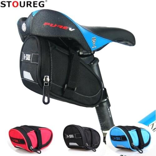 Waterproof Nylon Bicycle Bag Mountain Road Bike Tail Saddle Bike Accessories Outdoor Bicycle Pannier Seatpost Pouch 3Colors