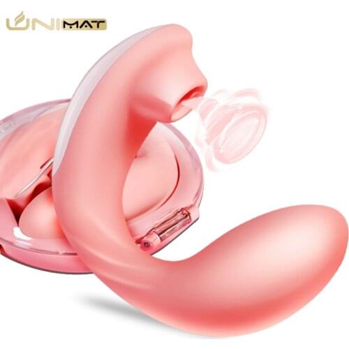 Female Doubleheaded Sucking Bending Vibrating Orgasm Mini Sex Toys Vibrator Masturbation Device AV Stick Passion Adult Products