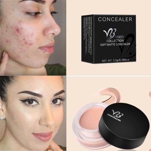 Women Face Makeup Hide Blemish Concealer Contouring Corretivo Maquiagem Cream Perfect Cover Makeup Concealer Beauty Tool