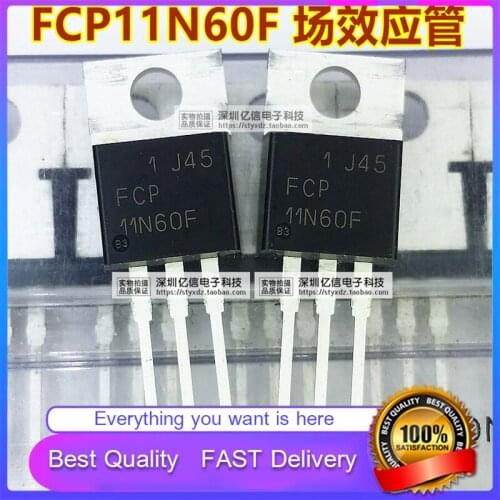 10Pcs/Lot New Original FCP11N60F 11N60 Field Effect Transistor TO-220 DIRECT PLUG 600V11A Good Quality