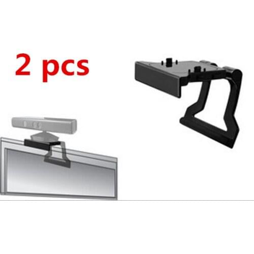 2 pcs for Microsoft Xbox 360 Kinect Sensor Mini Adjust Support For Movement Sensor TV Clip Clamp Mount Stand Frame Cradle Holder