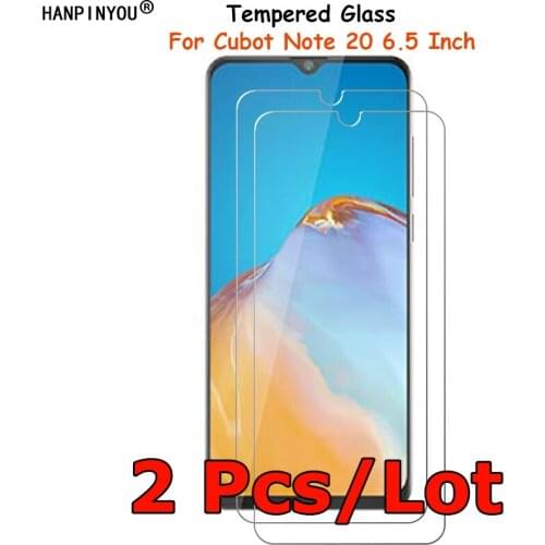 2 Pcs/Lot For Cubot Note 20 Note20 6.5" Tempered Glass Screen Protector Thin Explosion-proof Protective Film Toughened Guard