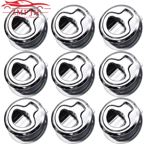 1/3/6/9PCS Silver Marine Boat Stainless Steel Flush Pull Locker Hatch Latch Lift Handle for RV Yacht Marine Deck Hatch Locking