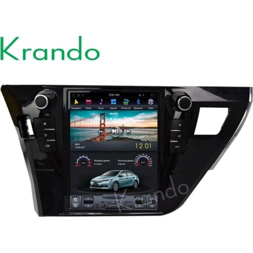 Krando Android 9.0 10.4"for Toyota corolla 2014-2016 GPS verticial screen Car Multimedia Player Android navigation system