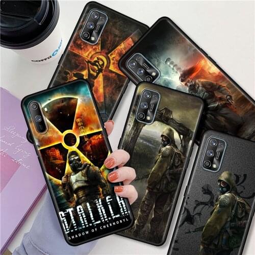 For Realme 6 8 7 Pro C3 C21 XT 5 GT Neo C25 C20 X50 7i C15 C11 Black Soft Phone Case Luxury Back Cover Stalker Clear Sky Fundas