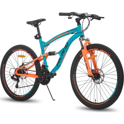 UK Warehouse Free Ship HILAND 26 Inch Steel Frame MTB 21 Speed Mountain Bike bicycle Double Disc Brake Shimano Parts