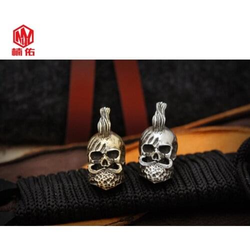 1Pcs Handmade Indian Moxigan Soul EDC Tool Umbrella Rope Knife Beads By Handmade DIY Necklace Pendant Hanging Beads