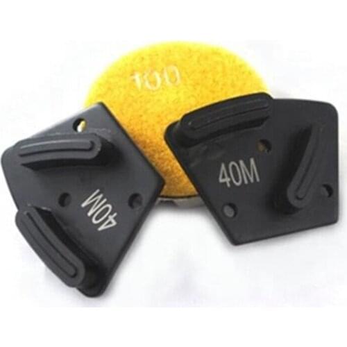 HT Diamond Floor Polishing Tools Abrasive Disc Trapezoid Two Strip Segments Grinding Plates for Diamatic Blastrac 12PCS