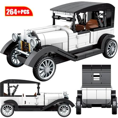 Technical Classical Convertible Racing Cars Building Blocks Creator City Mechanical Classic Vehicle MOC Model Bricks Toys