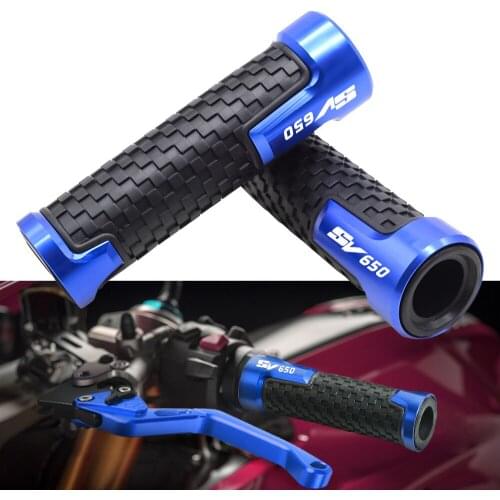 Motorcycle 7/8"22mm Aluminum Anti-Slip Handle Bar Handlebar Hand Grips For SUZUKI SV650 SV 650 1999-2016 2017 2018 2019 2020