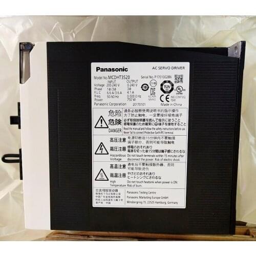 New in box panasonic 750W 220V 240V ac servo drive MCDHT3520 servo motor drives