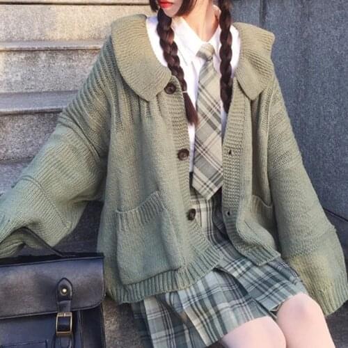 Solid Women Casual Jumper Autumn Korean Version Girls Lady Sweater Tops Femme Loose Females Sweater Coat Cute Kawaii fashion