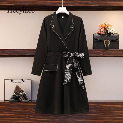 Plus Size Blazer Dress Women Korean Long Sleeve Designer Mini Party Dress Female Autumn Casual Slim Office Lady Elegant Dress