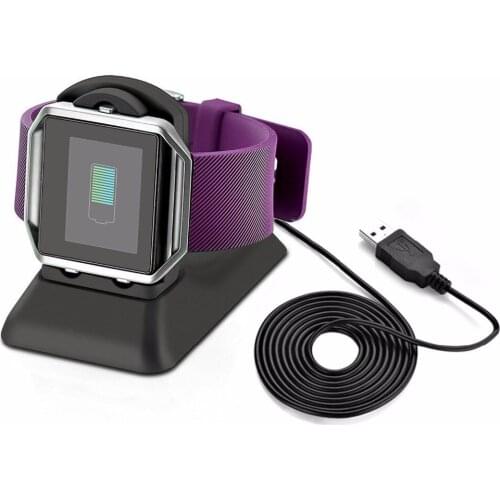 Ktab Fitbit Blaze Charger Stand Charging Dock Station Accessories with Cell Phone Stand Desktop Station for Fitbit Blaze