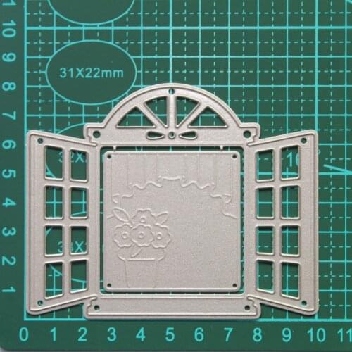Window Windowsill Frame Metal Cutting Dies Stencils For DIY Scrapbooking Decorative Embossing Handcraft Die Cutting Template
