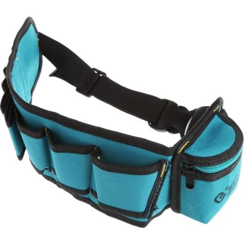 Multi-pockets Tool Bag Waist Pockets Electrician Tool Bag Organizer Carrying Pouch Tools Bag Belt Waist Pocket Case