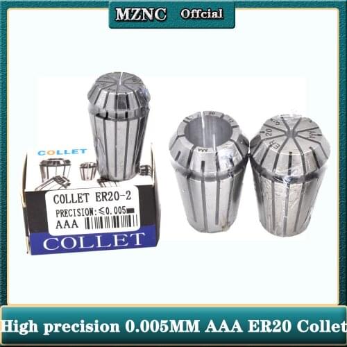 AAA 0.005MM accuracy 3-13mm ER20 er spring collet chuck Engraving machine spindle clamp cnc tool holder clamping lathe collet