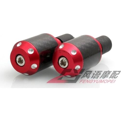 7/8" 22mm Universal Professional Accessories Red Moto Handlebar End Cap Moto Grips Cap Anti Vibration Silder Plug Motorbike