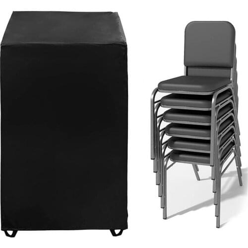 Indoor Outdoor Chair Cover Garden Patio 210D Waterproof Silver Coated Fabric Durable Stackable Chair Cover