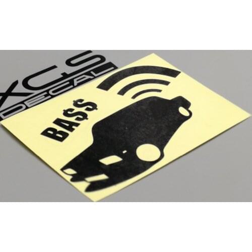 XGS DECAL Car decal DUB car audio bass12cm x 7.8cm car truck vinyl cut reflective waterproof stickers